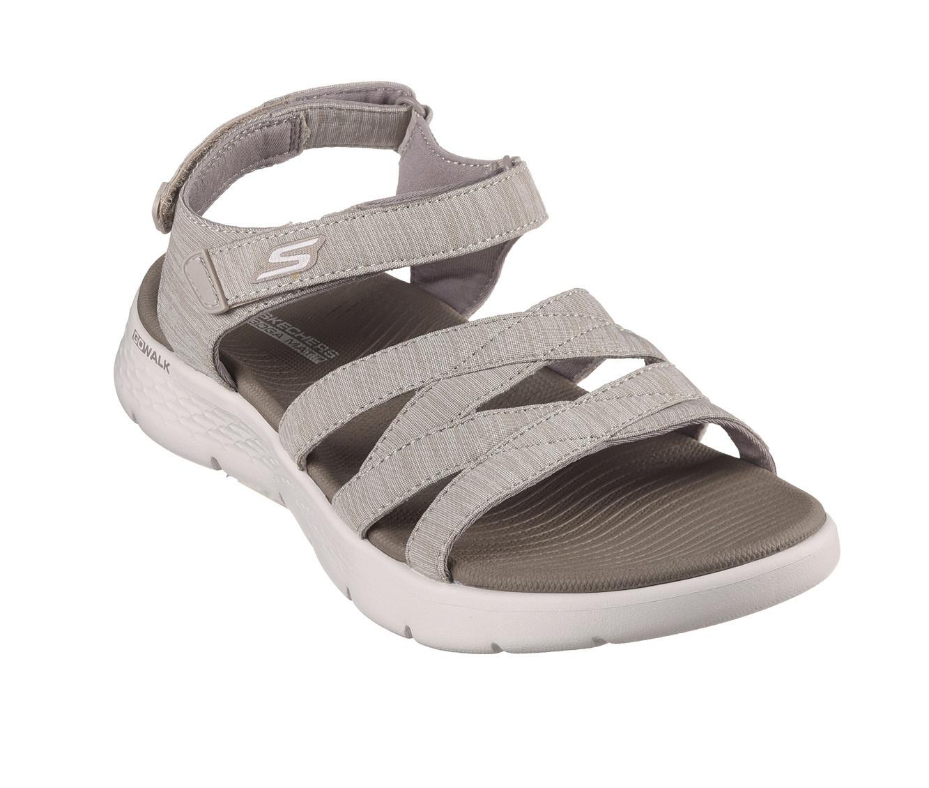 Navy blue skechers sandals best sale