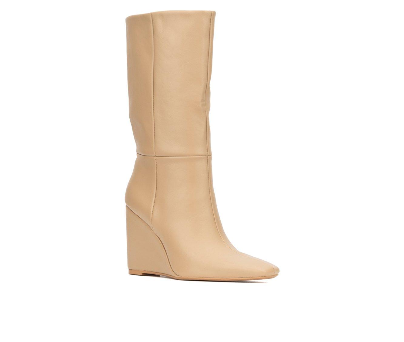 Women's Torgeis Milan Mid Calf Wedge Booties