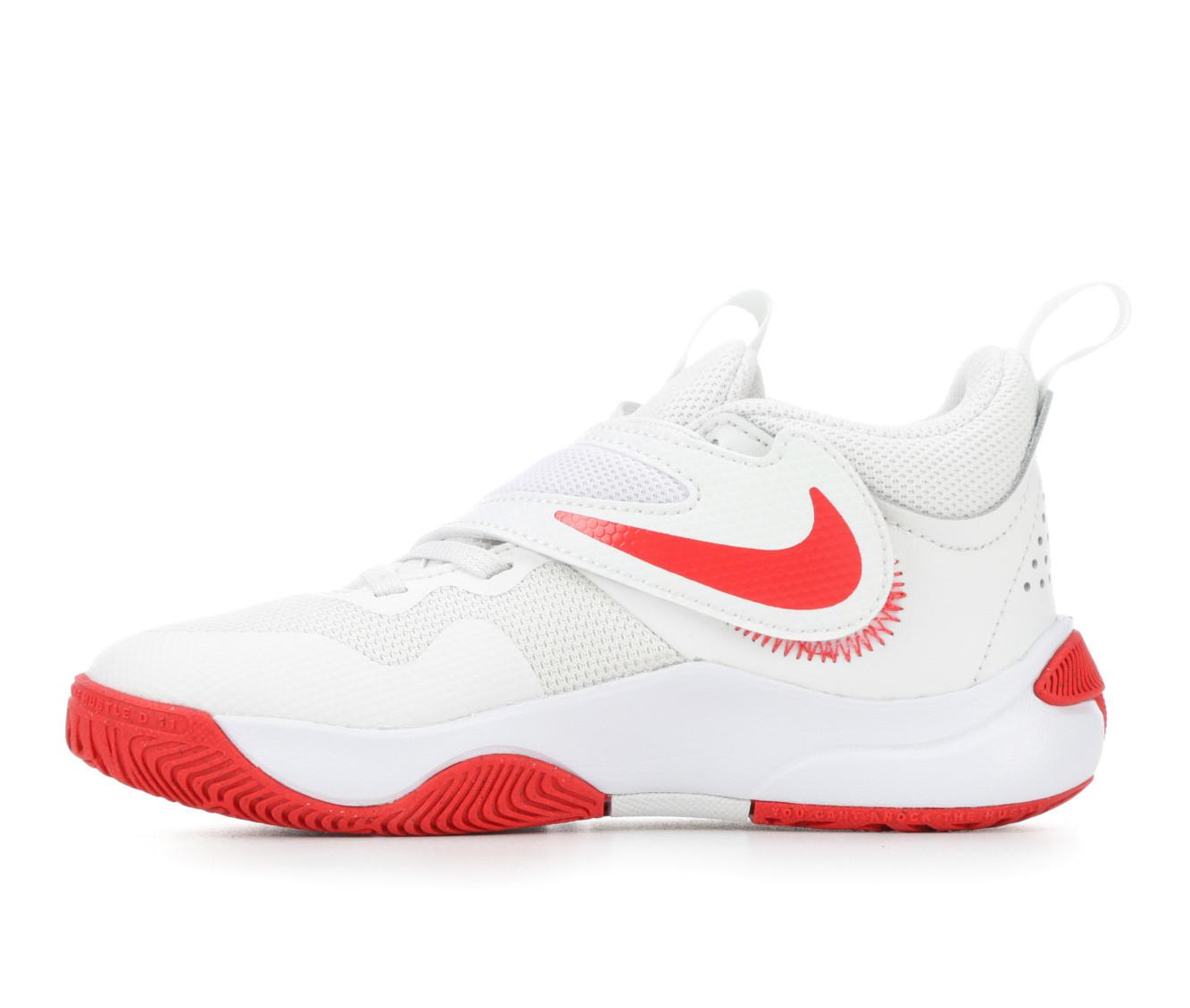 Nike Team Hustle D 11 Little Kids Shoes White