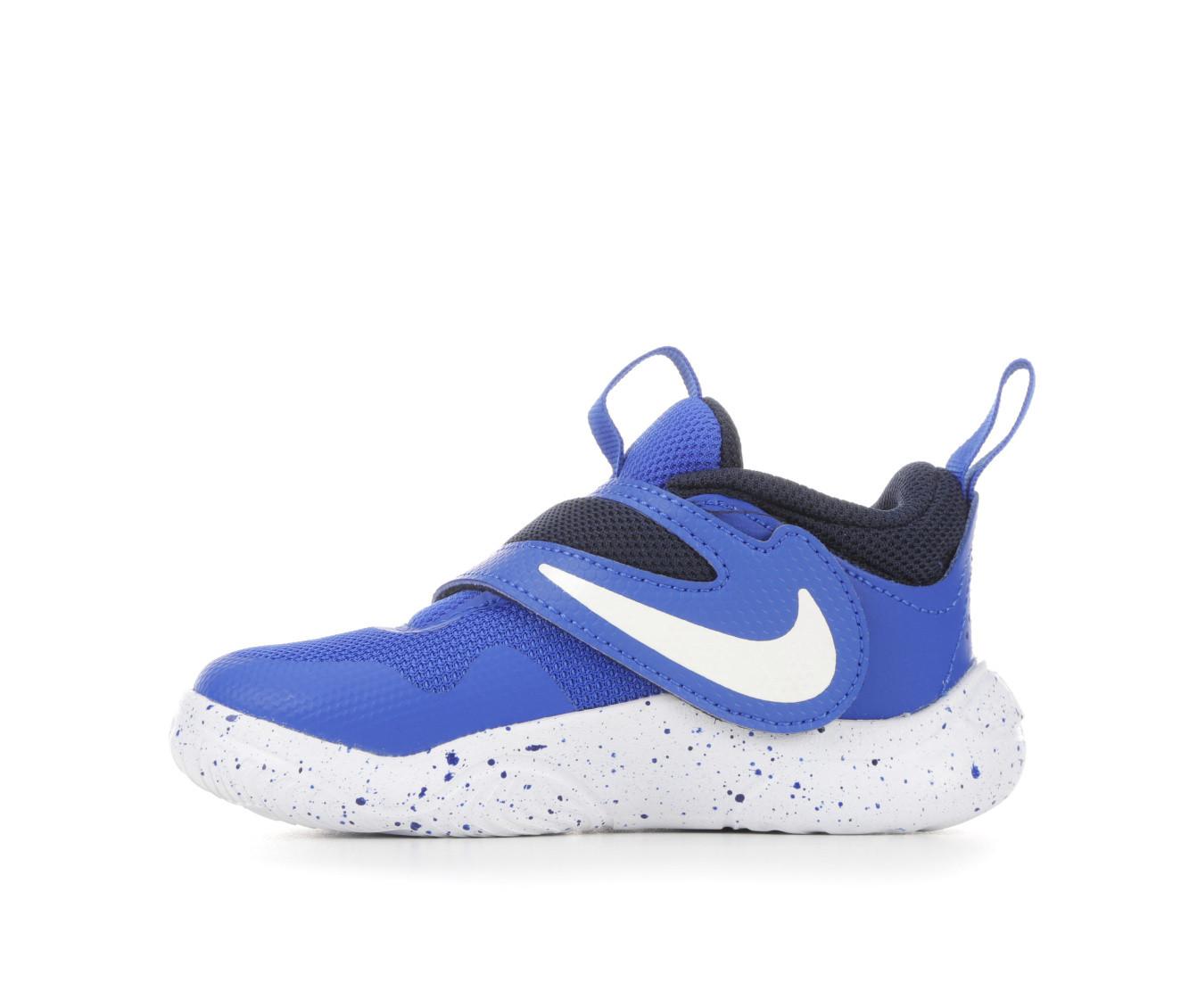 Nike Kids Toddler Team Hustle D 11 Casual Shoes in Blue Hyper Royal Size 5.0 Leather Lace