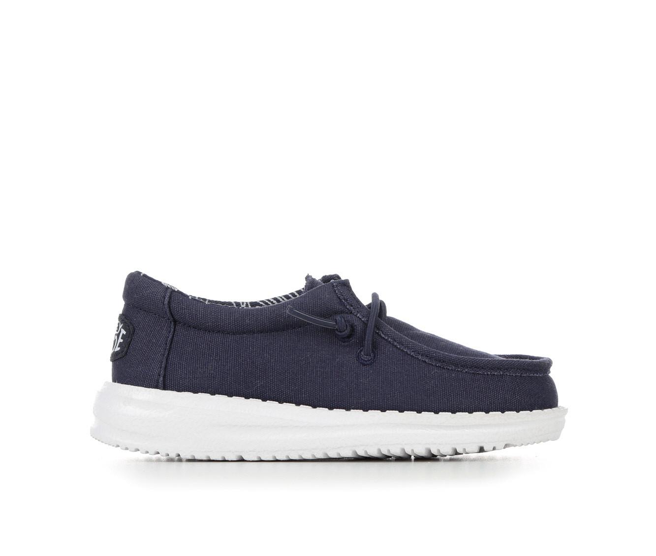 HEYDUDE Wally Casual Shoe - Toddler / Little Kid - Navy / Natural