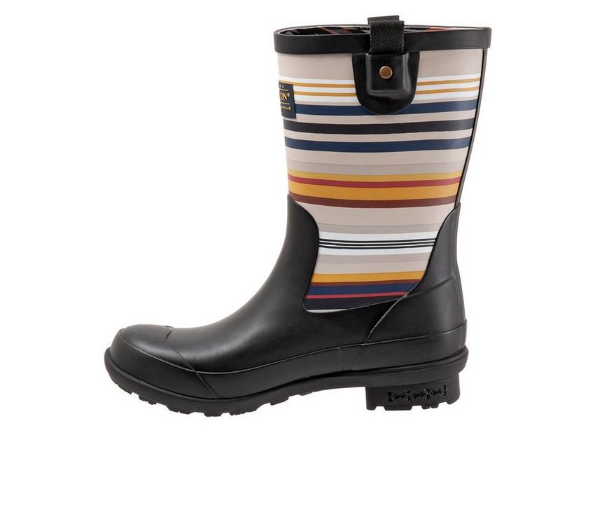 Women's Pendleton Bridger Stripe Mid Rain Boots