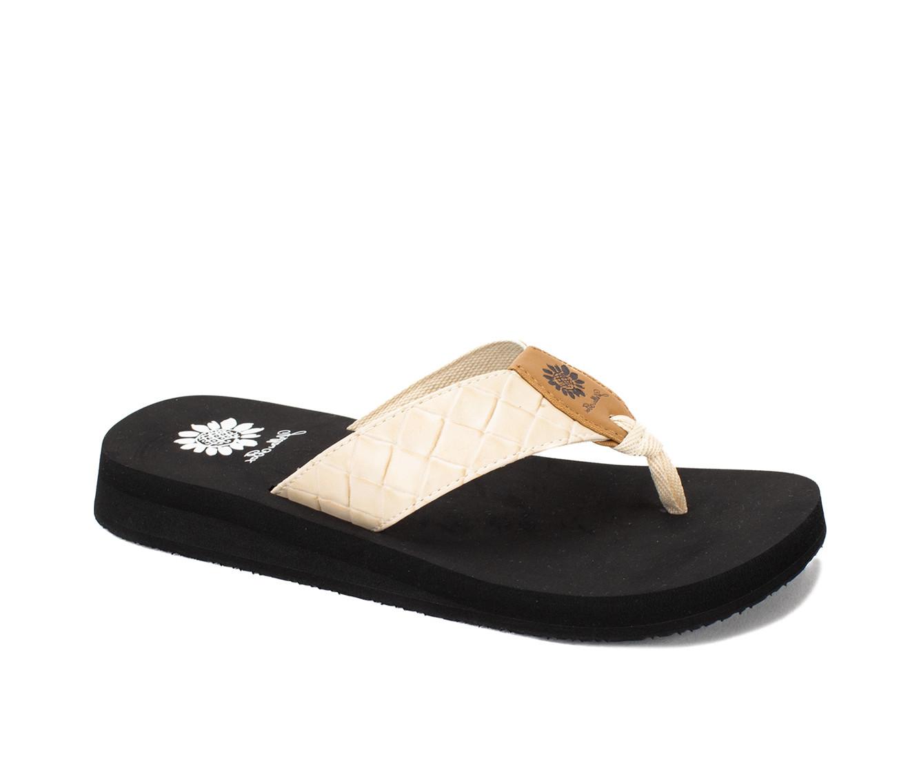 Women's Yellow Box Flop Hop Flip-Flops