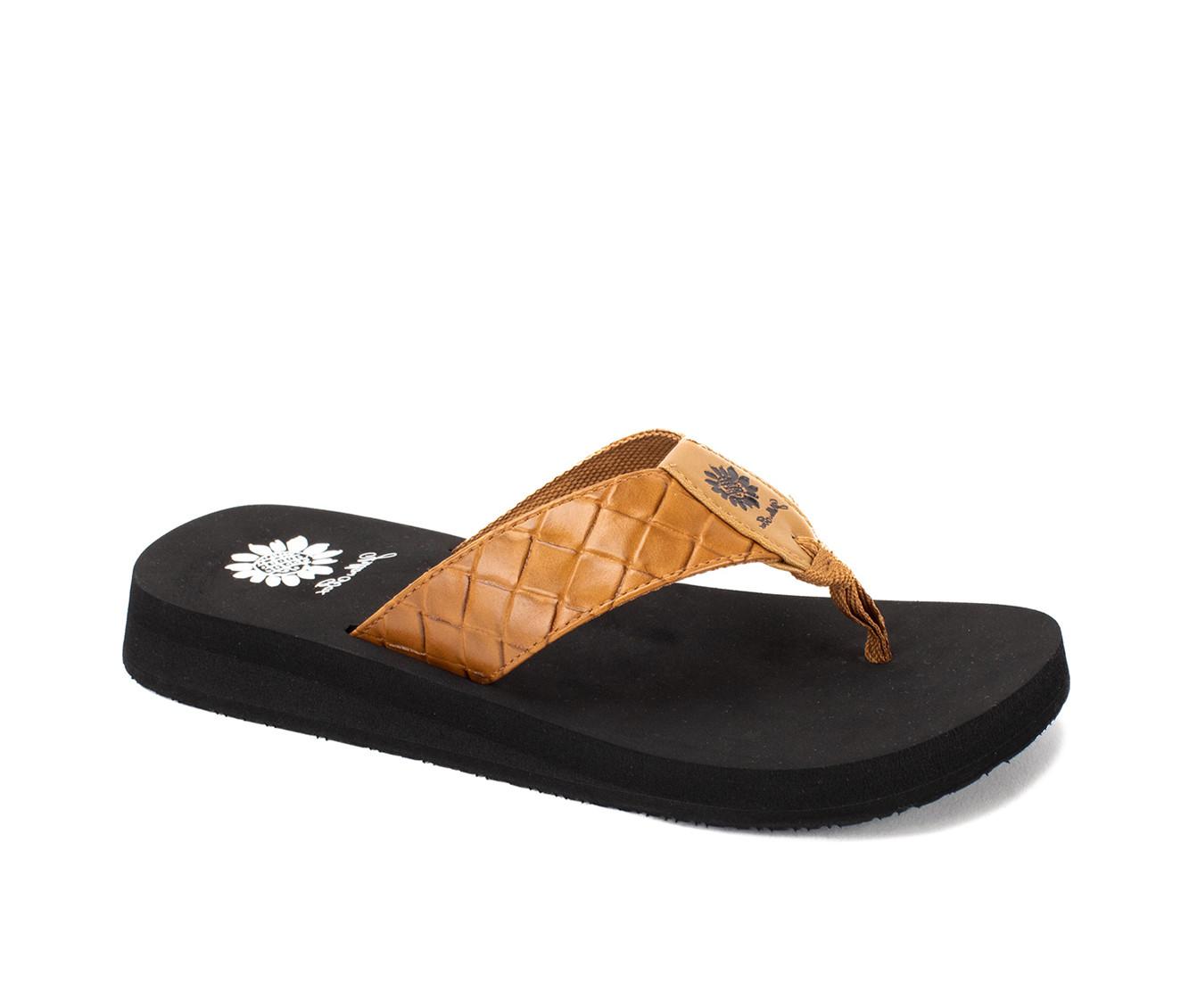 Women's Yellow Box Flop Hop Flip-Flops