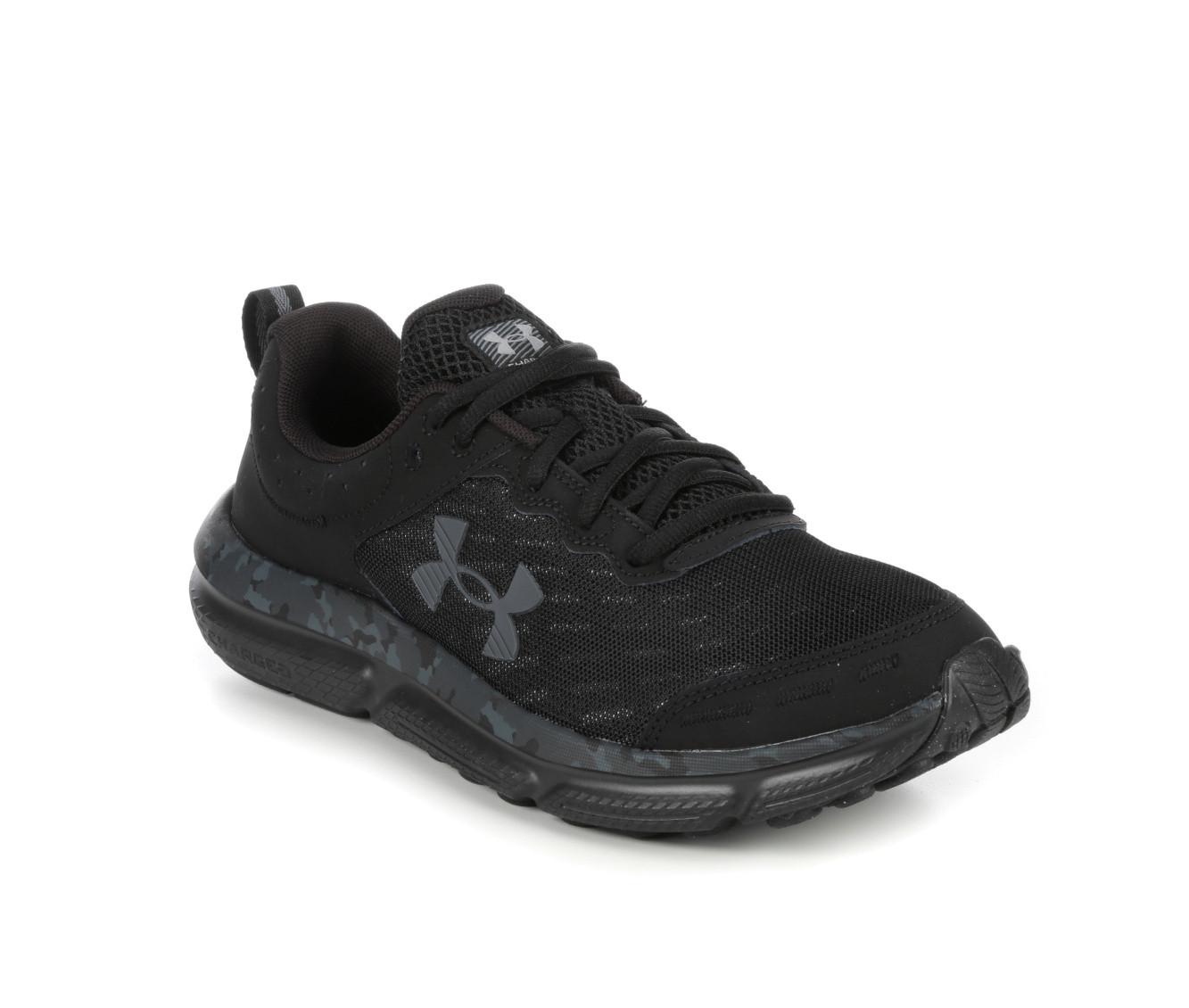 Men s Charged Assert 10 Camo Running Shoes Black 9.5 Under Armour