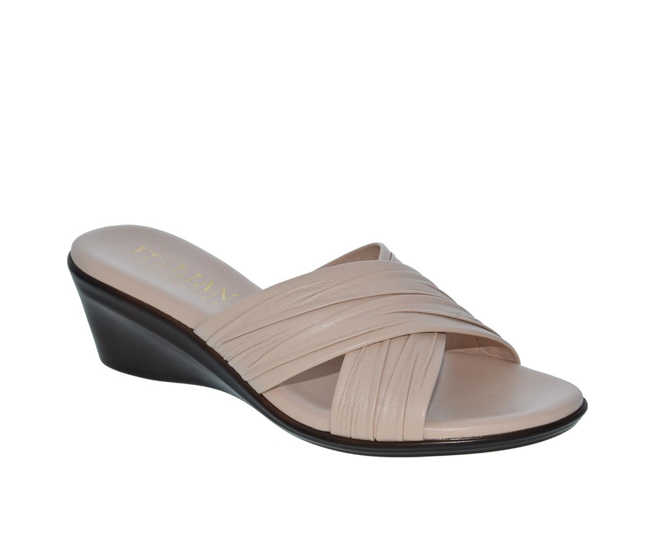 Women's Italian Shoemakers Kenny Wedge Sandals Shoe Carnival