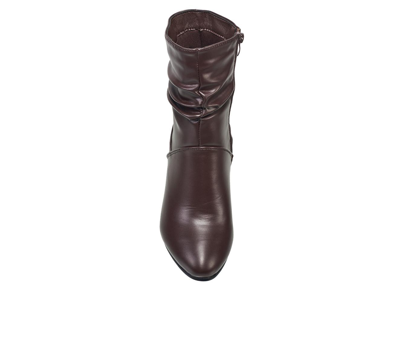 Women s French Connection Scrunch Heeled Booties Shoe Carnival