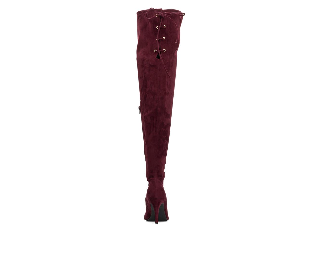 Women's Fashion to Figure Larissa XWC Over the Knee Heeled Boots