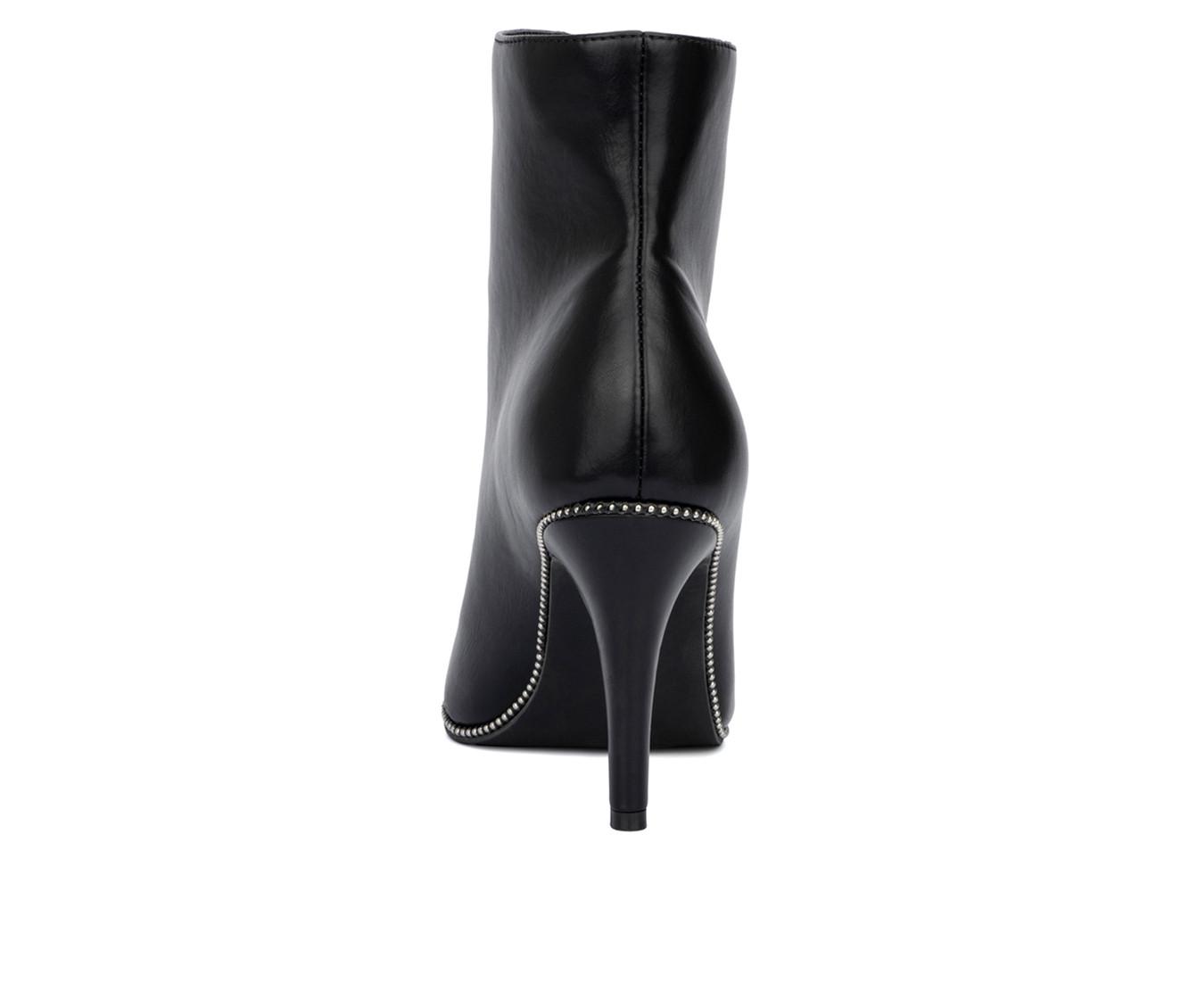 Women's Fashion to Figure Rider Wide Width Heeled Booties