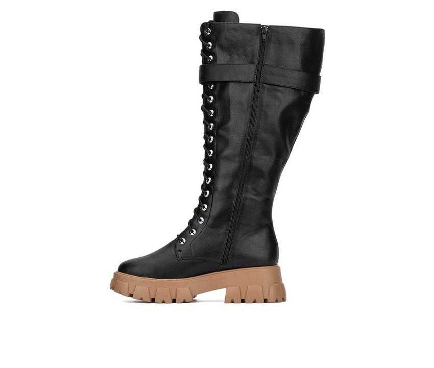 Women's Fashion to Figure Liv XWC Knee High Lace Up Boots