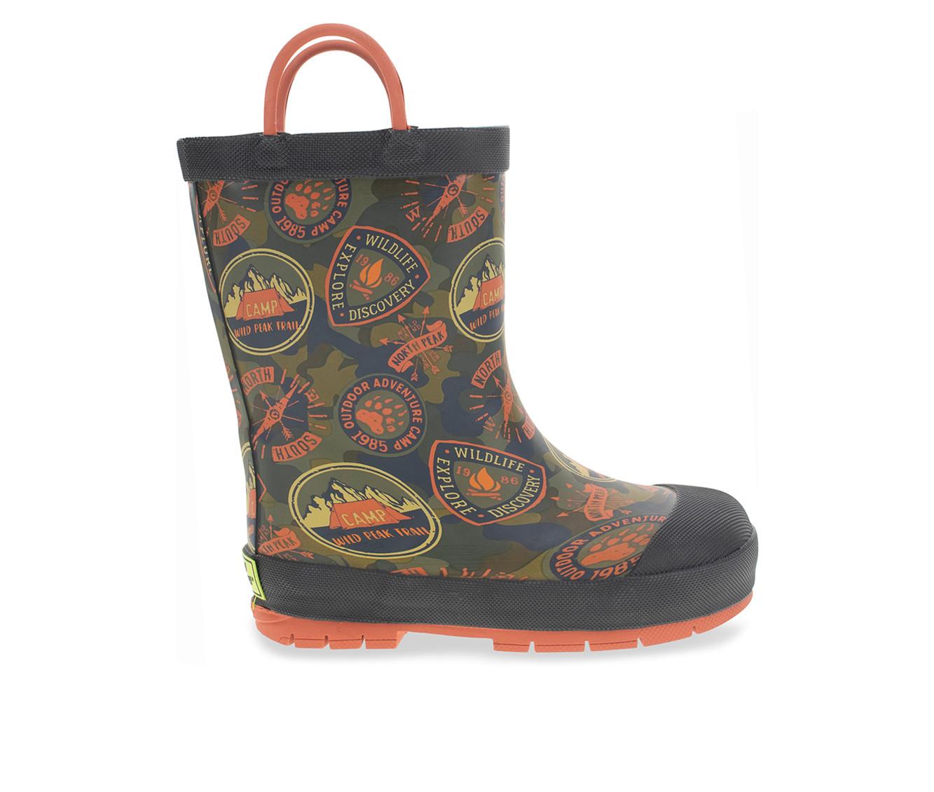 Boys' Western Chief Little Kid & Big Kid Adventure Patch Rain Boots