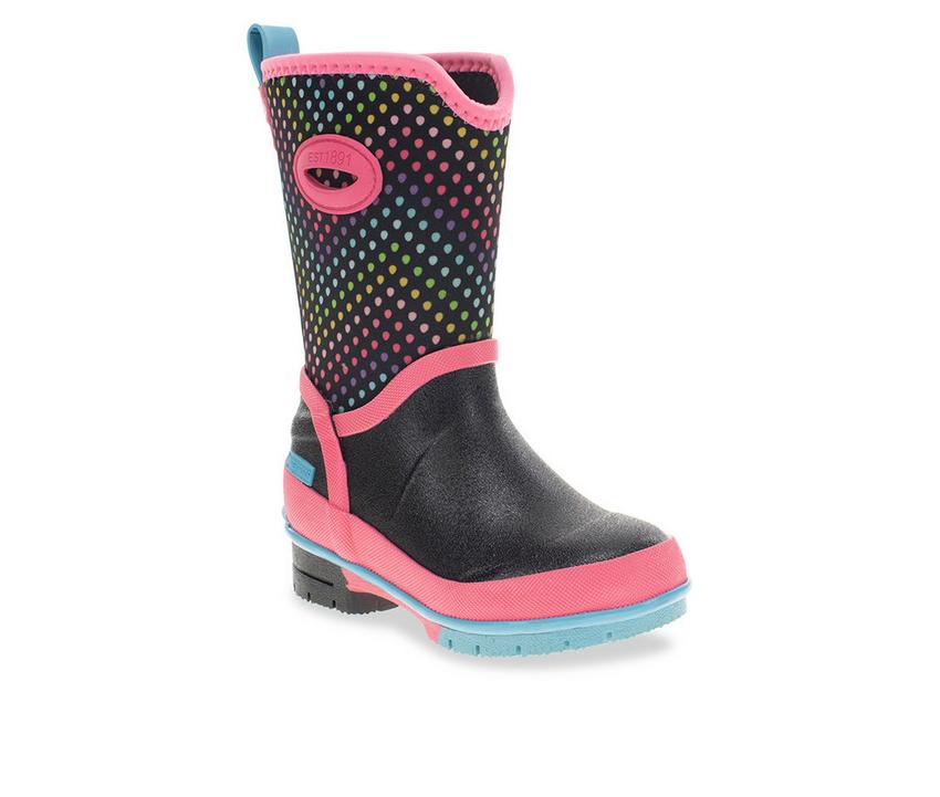 Girls' Western Chief Little Kid & Big Kid Rainbow Wave Neo Waterproof Boots