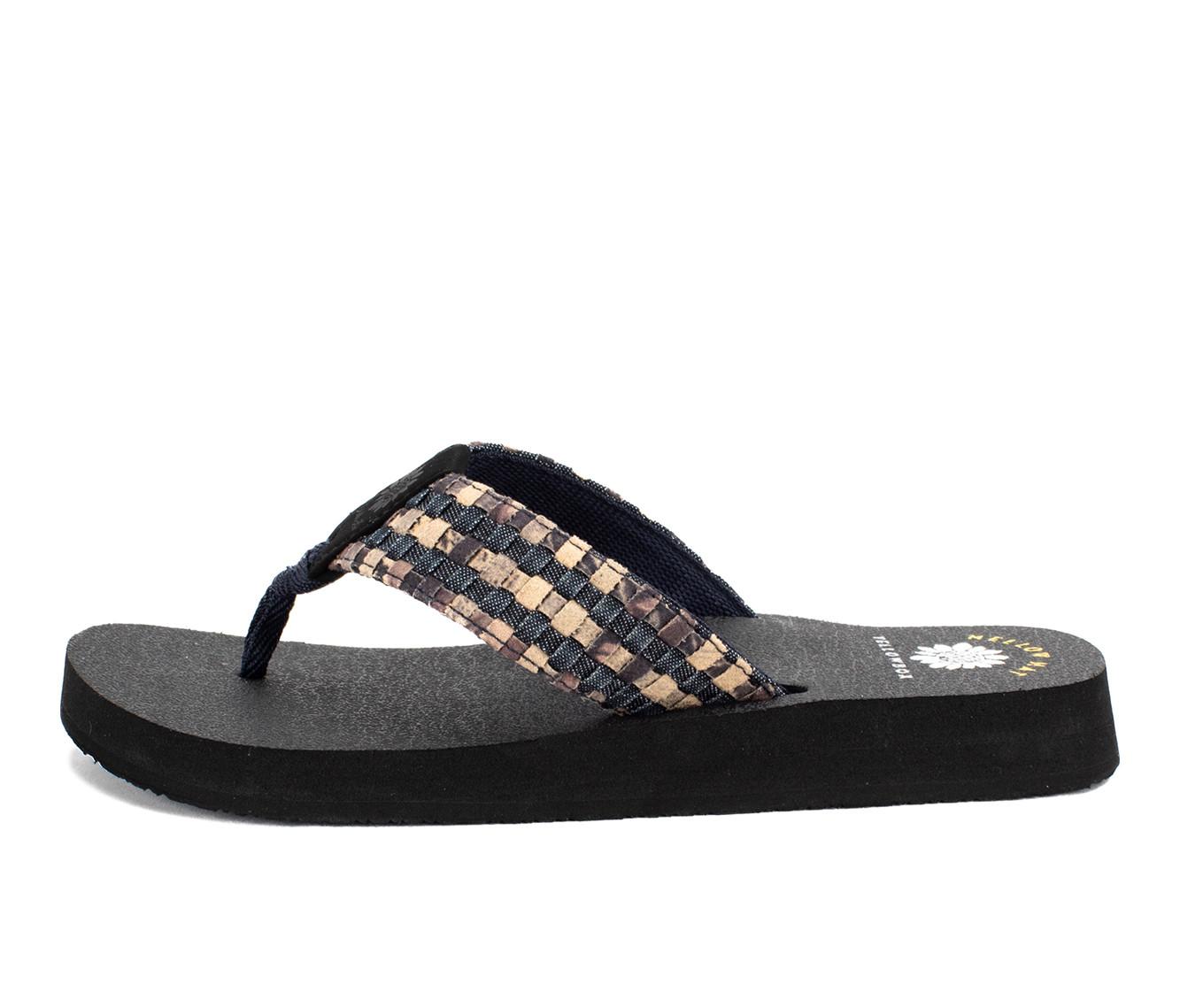 Women's Yellow Box Naddy Flip-Flops