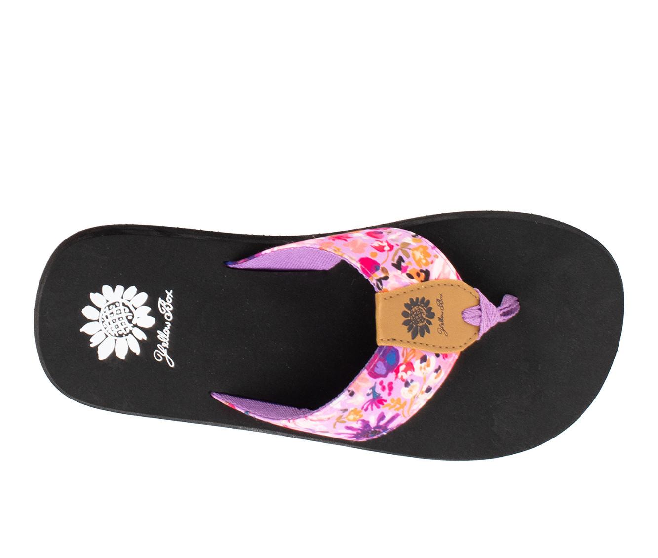 Women's Yellow Box Fanya Flip-Flops