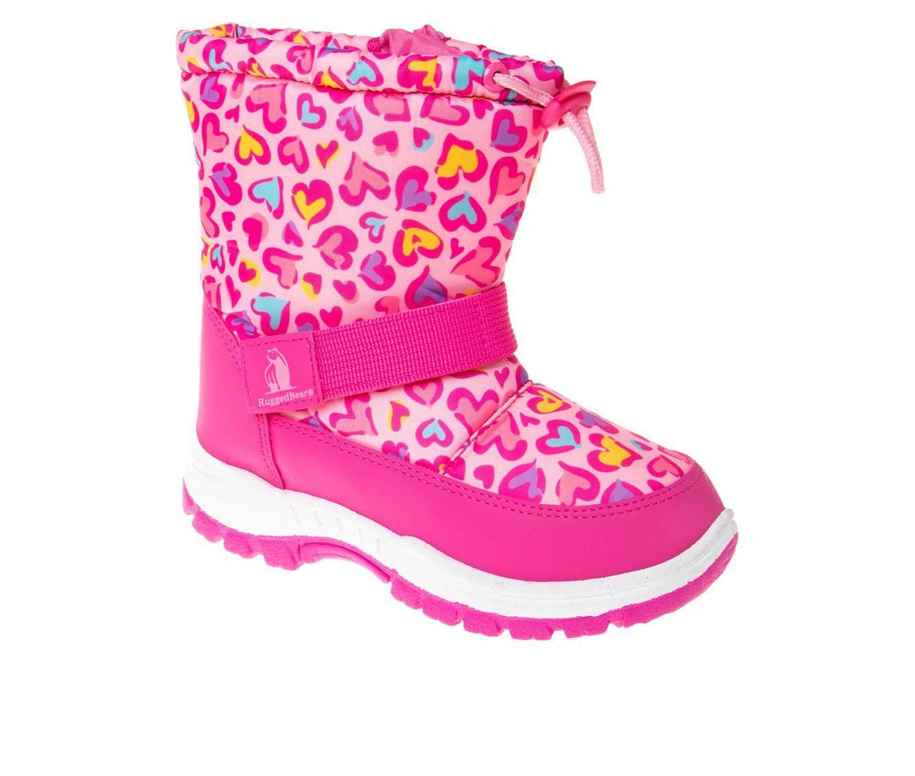 Girls' Rugged Bear Toddler & Little Kid Heart of Hearties Winter Boots