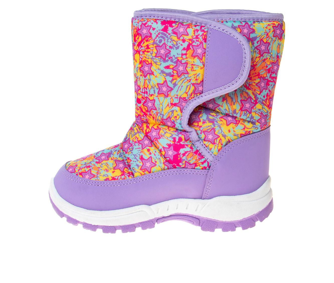 Girls' Rugged Bear Little Kid & Big Kid Flower Colorsplash Winter Boots