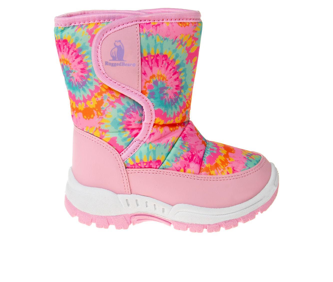Girls' Rugged Bear Toddler & Little Kid Spyral ColorSplash Winter Boots