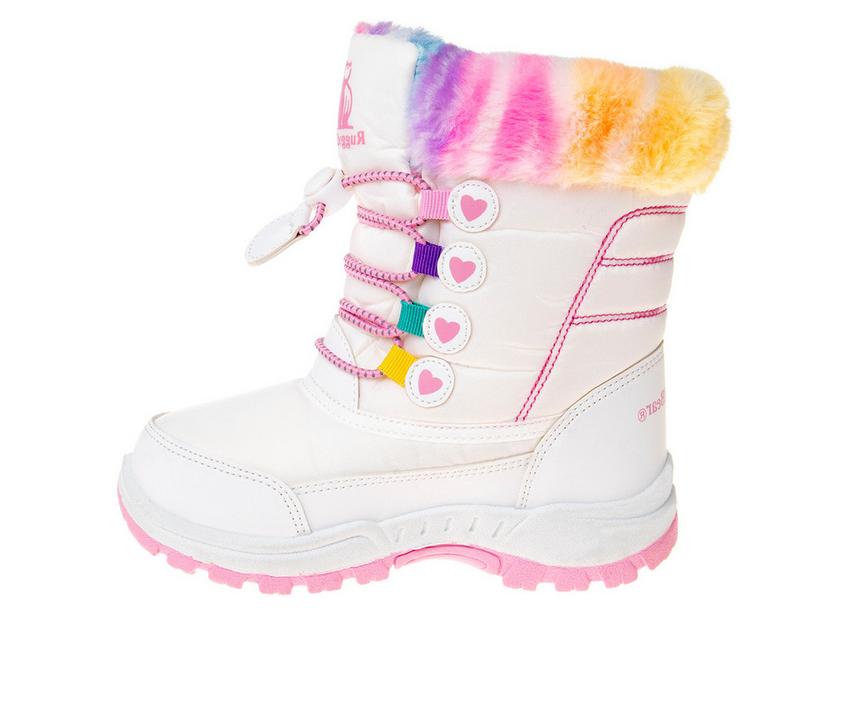 Girls' Rugged Bear Little Kid & Big Kid Pastel Heart Winter Boots