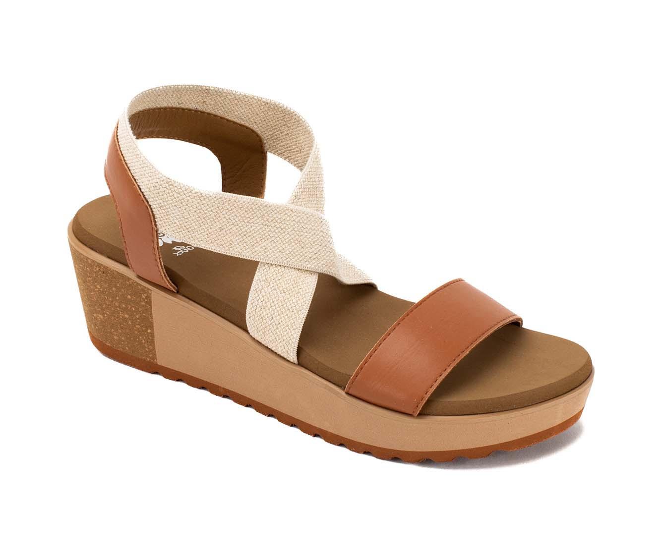 Women's Yellow Box Maldive Wedge Sandals