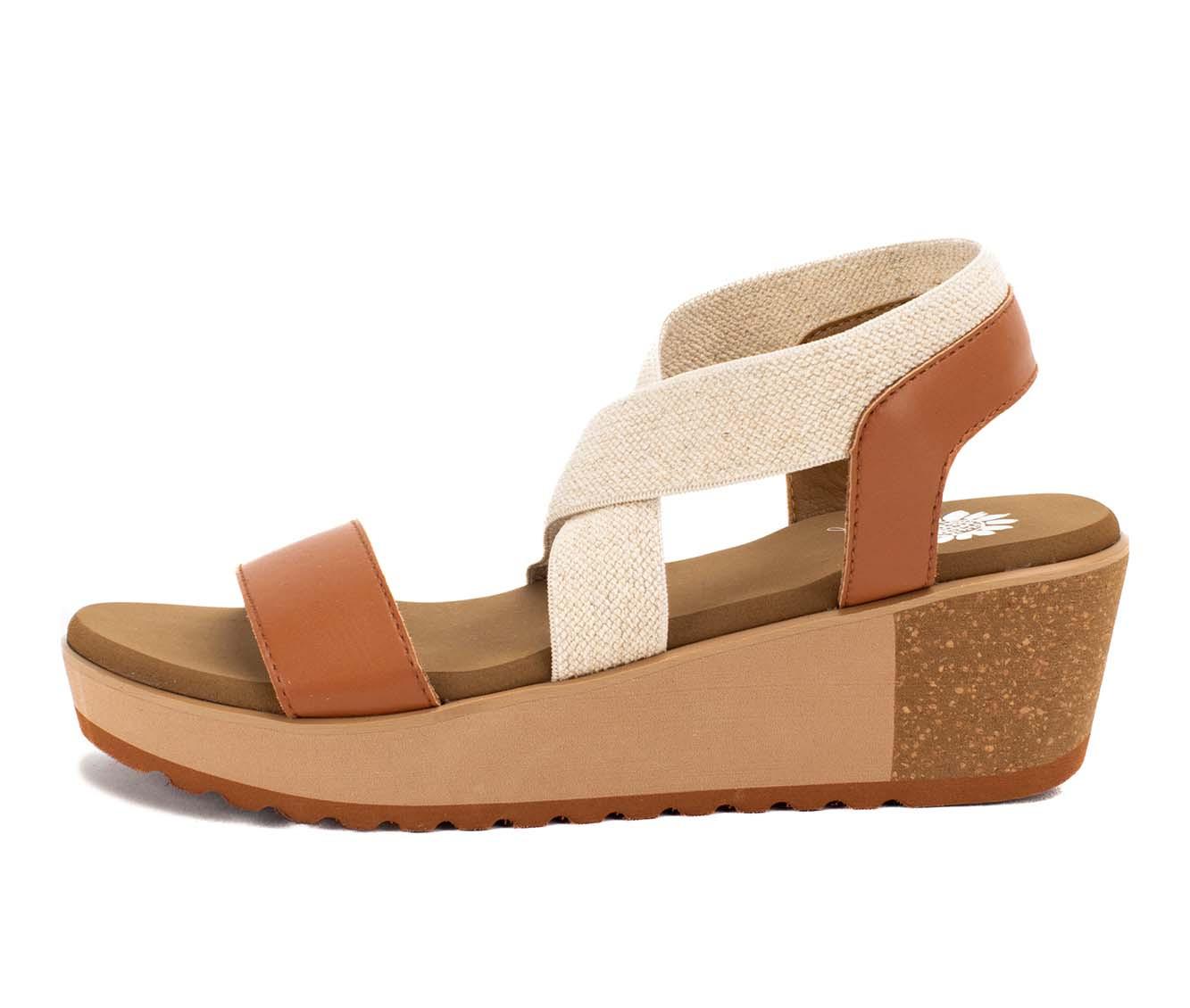 Women's Yellow Box Maldive Wedge Sandals