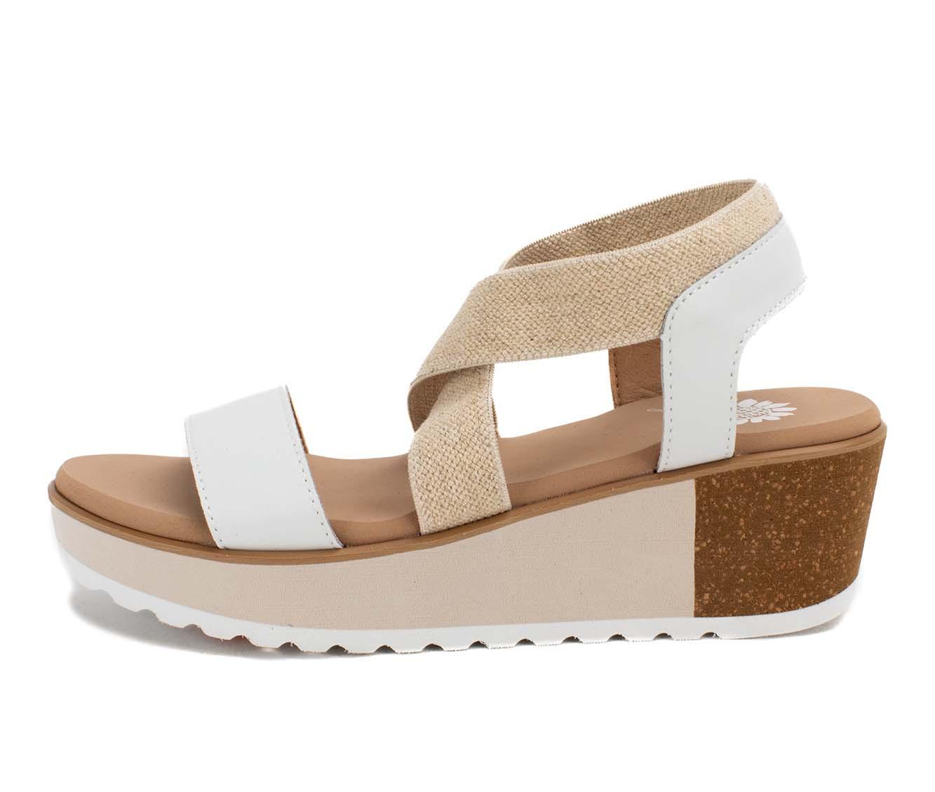 Women's Yellow Box Maldive Wedge Sandals