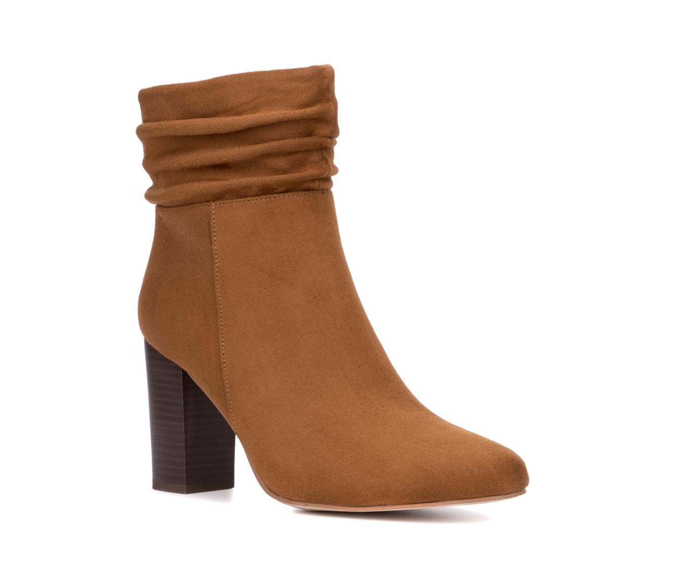 Women's New York and Company Sandy Heeled Booties