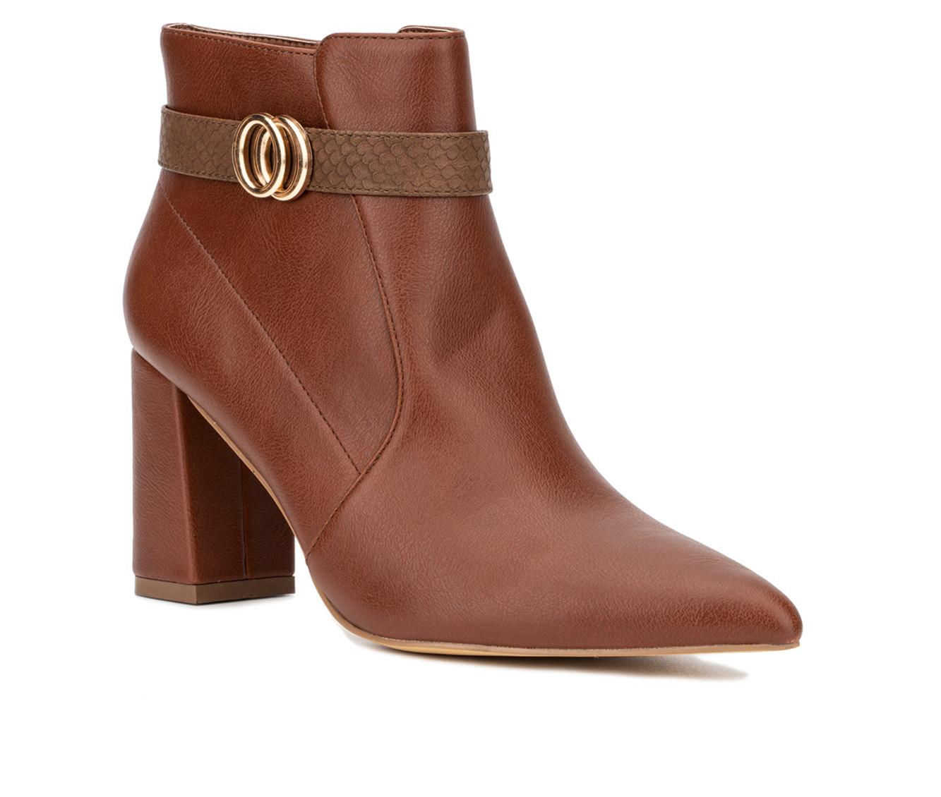 Women's New York and Company Elisabeth Heeled Booties