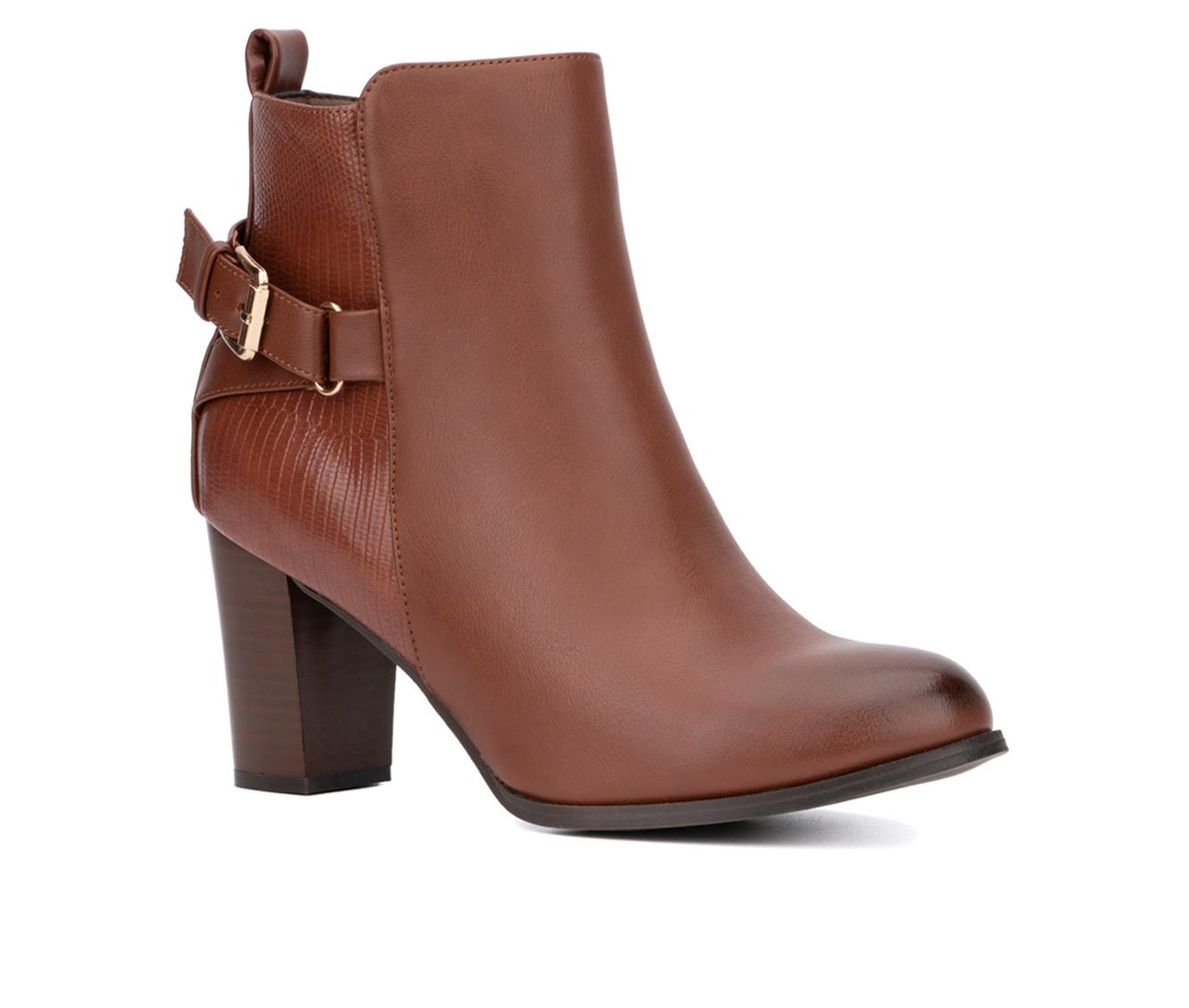Women's New York and Company Andra Heeled Booties