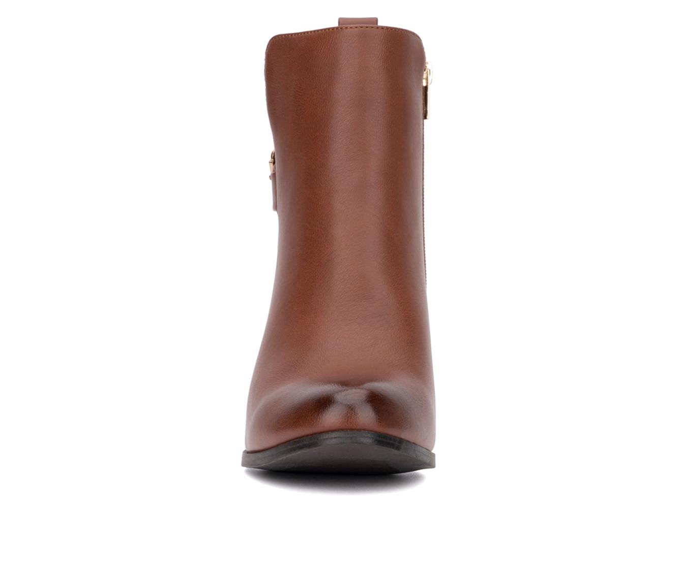 Women's New York and Company Andra Heeled Booties