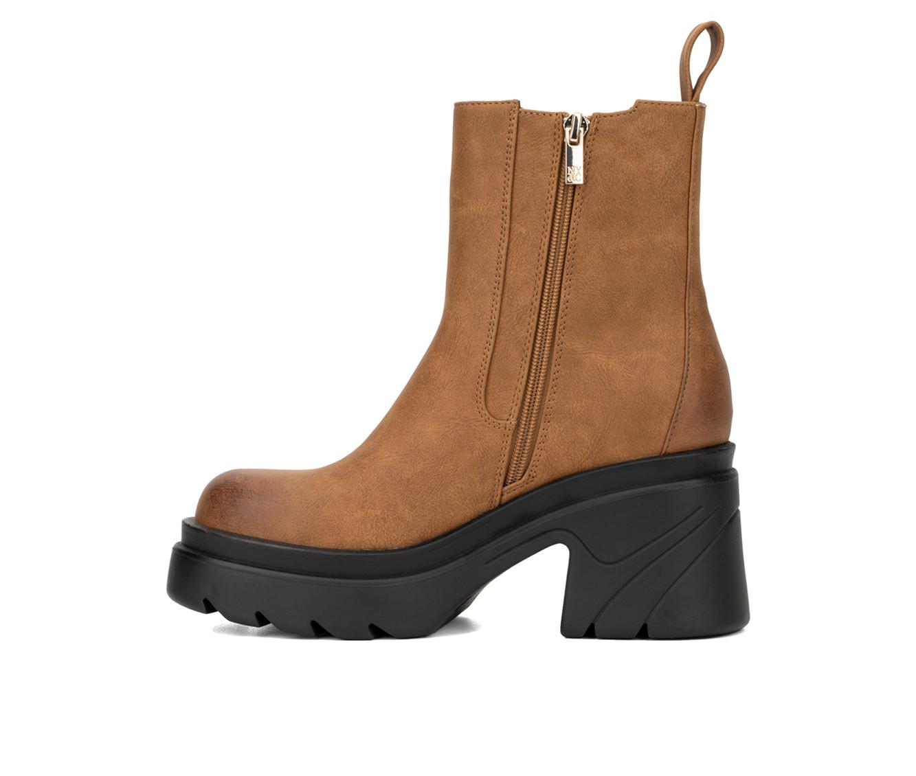 Women's New York and Company Tessa Heeled Chelsea Booties