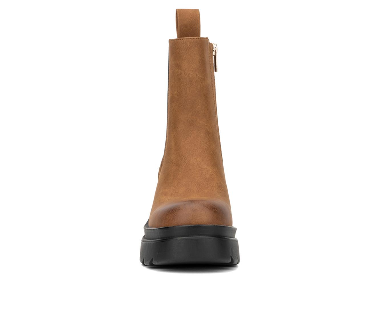Women's New York and Company Tessa Heeled Chelsea Booties