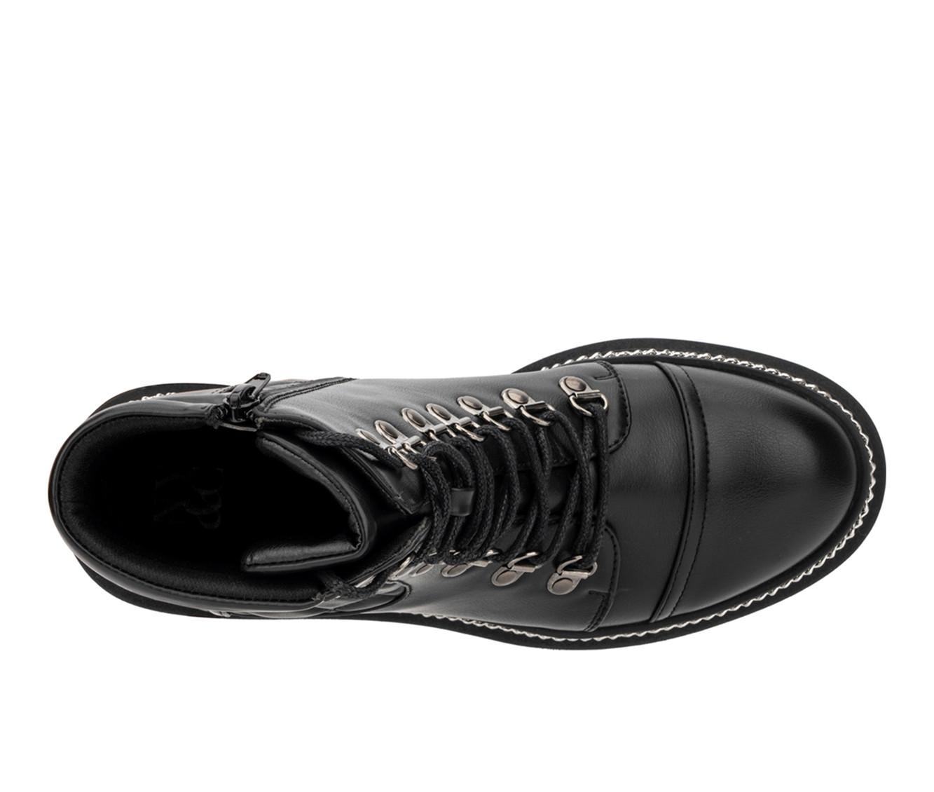 Women's New York and Company Katelynn Lace Up Booties