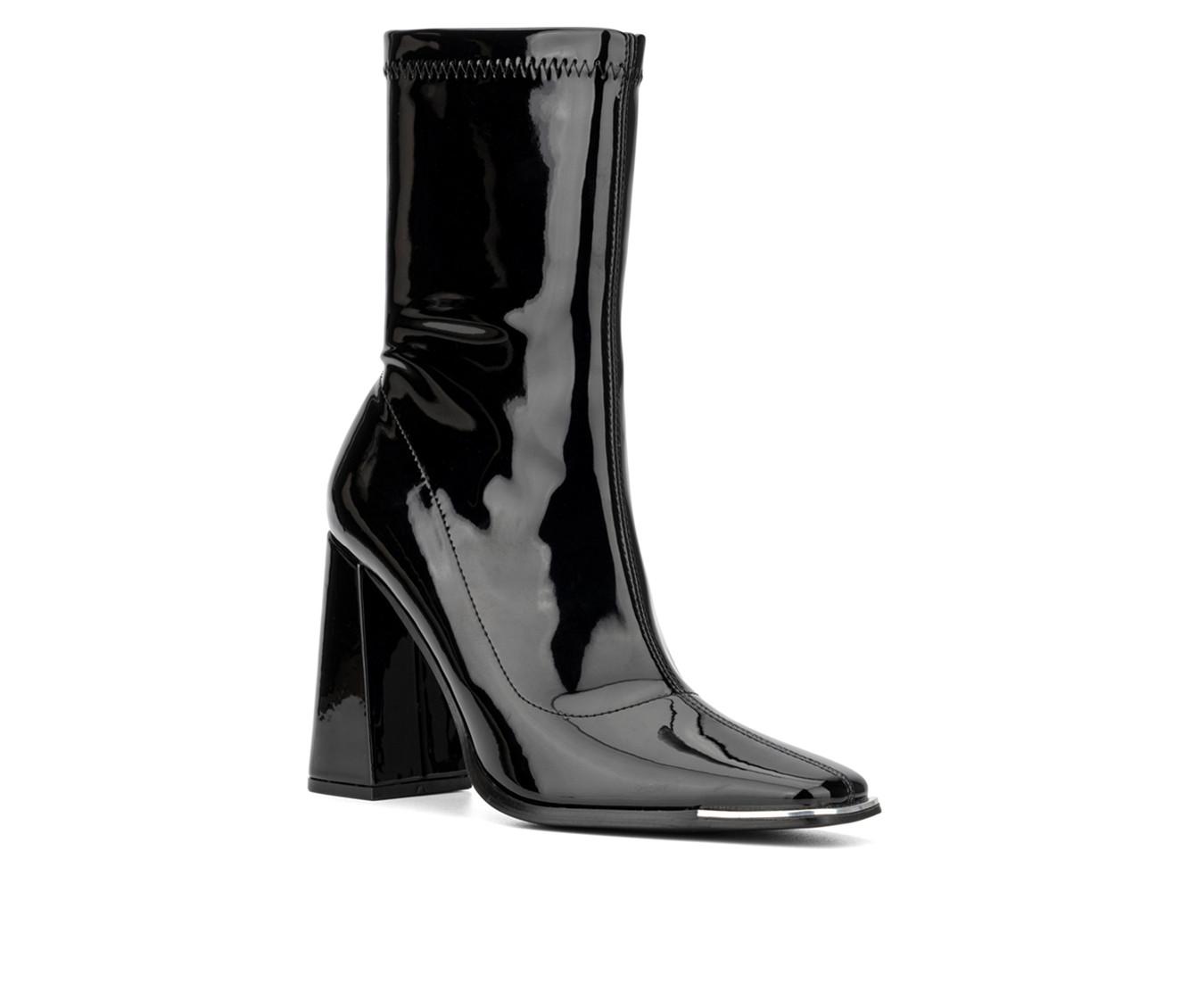 Women's New York and Company Zana Heeled Booties