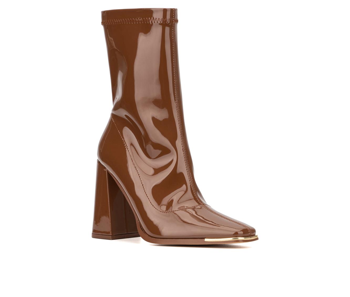 Women's New York and Company Zana Heeled Booties
