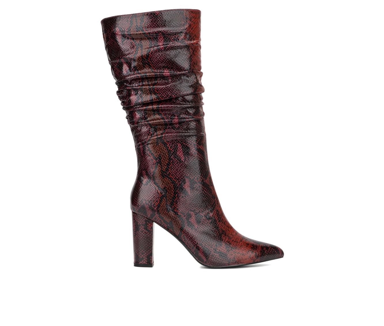 Women's New York and Company Earla Mid Calf Heeled Boots