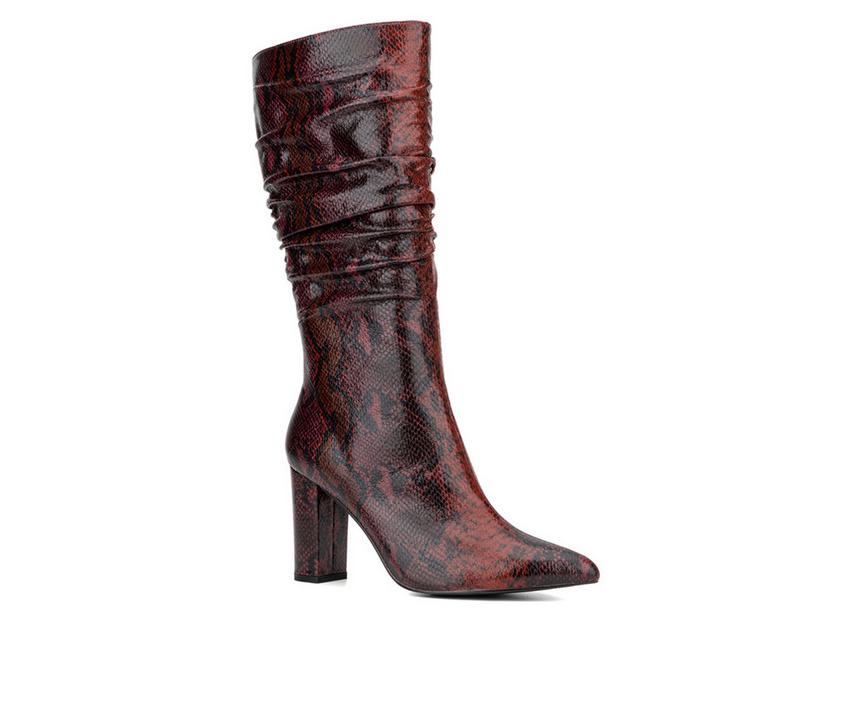 Women's New York and Company Earla Mid Calf Heeled Boots