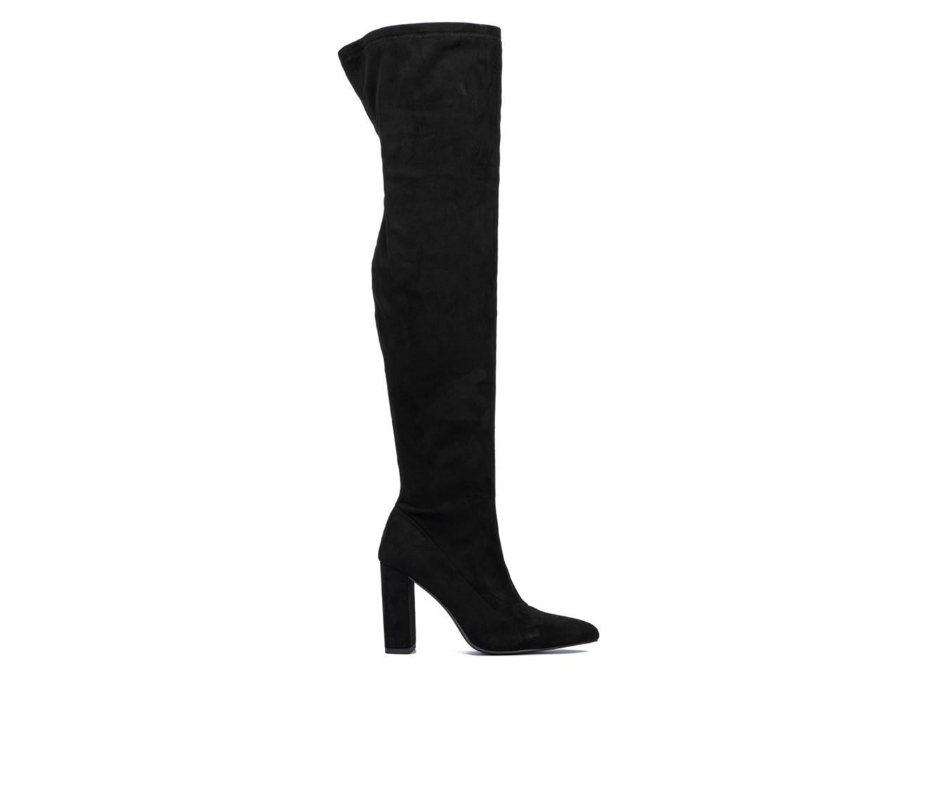 Womens New York And Company Monia Knee High Heeled Boots Shoe Carnival 