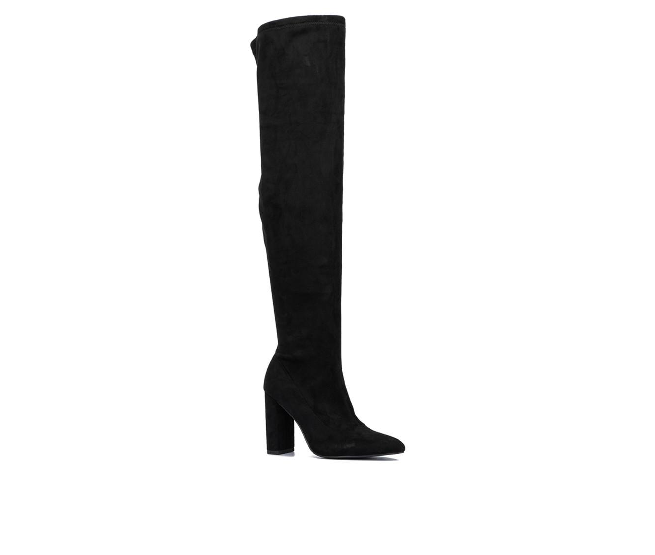 Women's New York and Company Monia Knee High Heeled Boots