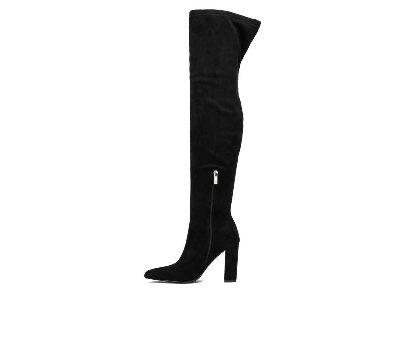 Women's New York and Company Monia Knee High Heeled Boots