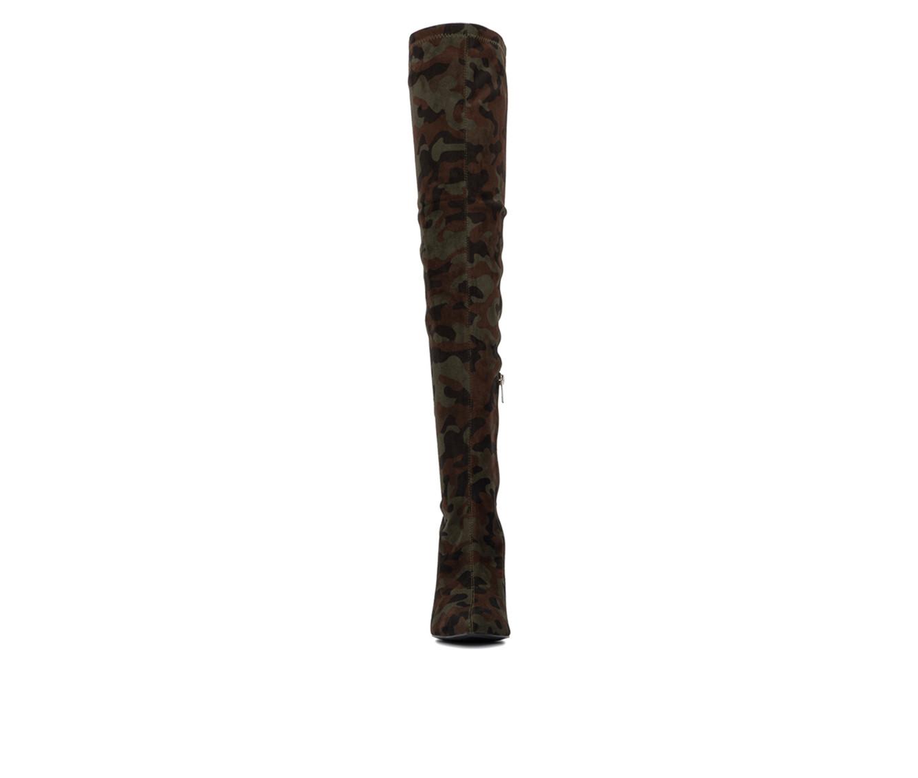 Women's New York and Company Monia Knee High Heeled Boots