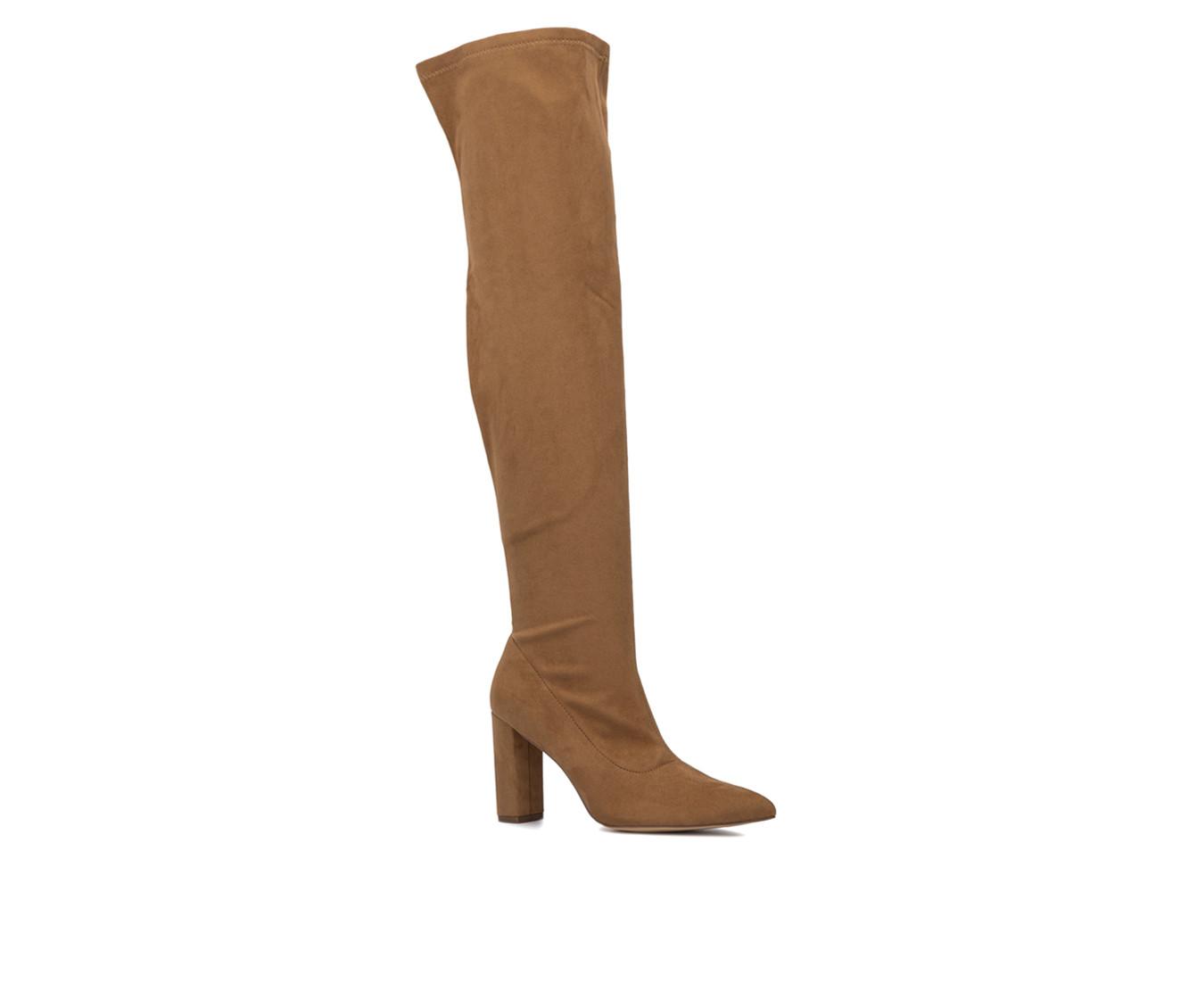 Women's New York and Company Monia Knee High Heeled Boots