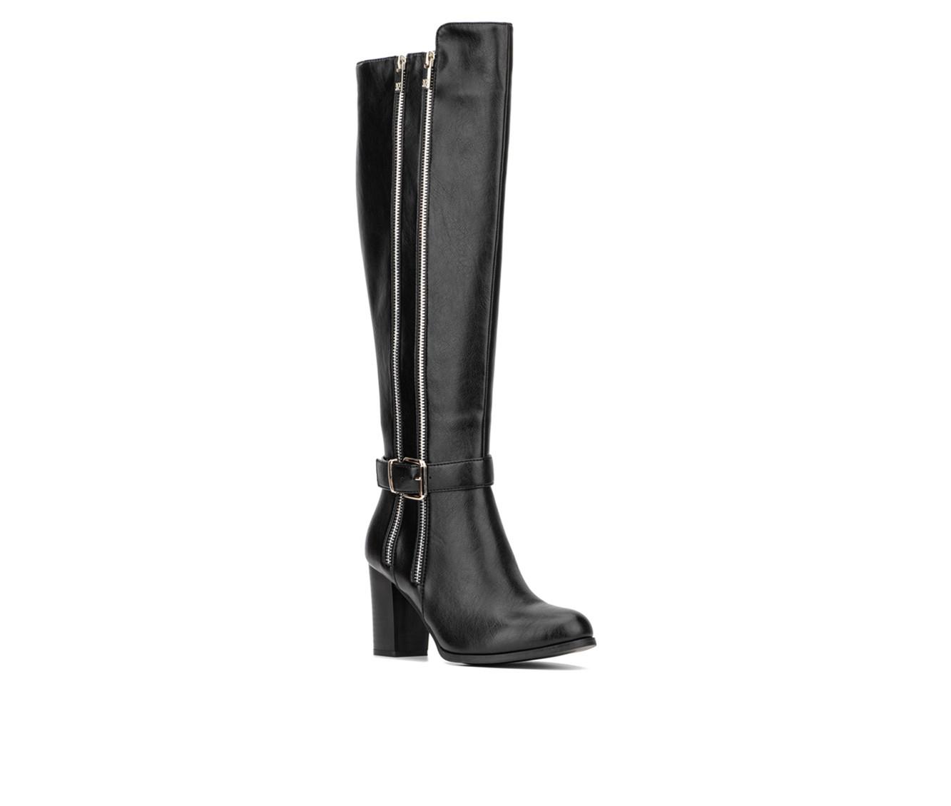 Women's New York and Company Andrina Knee High Heeled Boots