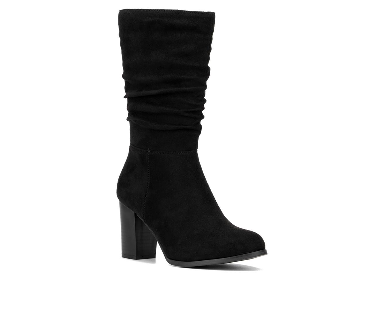 Women's New York and Company Amena Mid Calf Heeled Boots