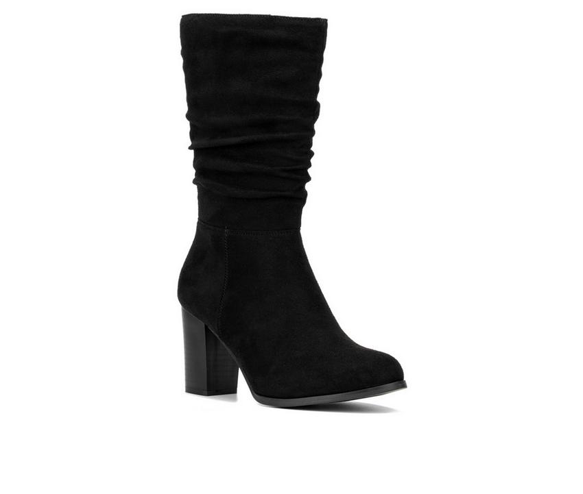 Women's New York and Company Amena Mid Calf Heeled Boots