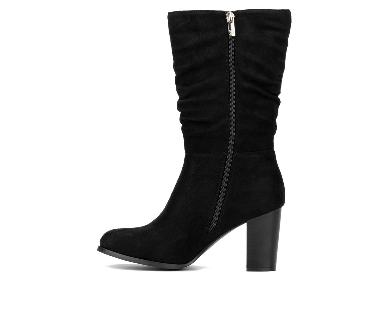 Women's New York and Company Amena Mid Calf Heeled Boots