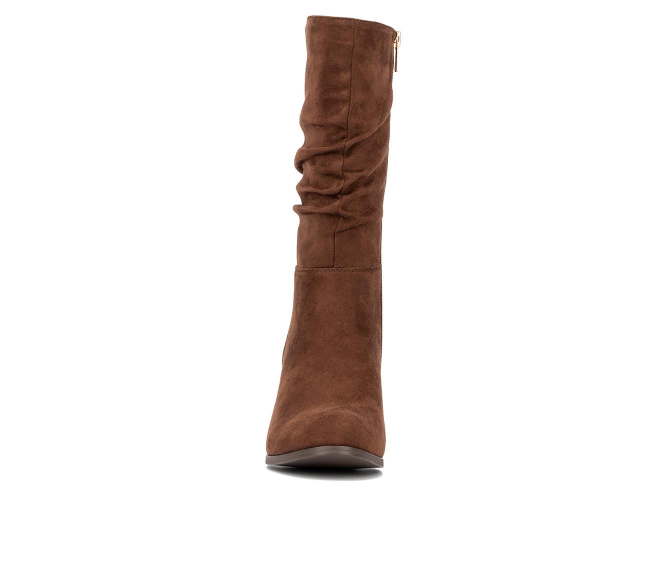 Women's New York and Company Amena Mid Calf Heeled Boots
