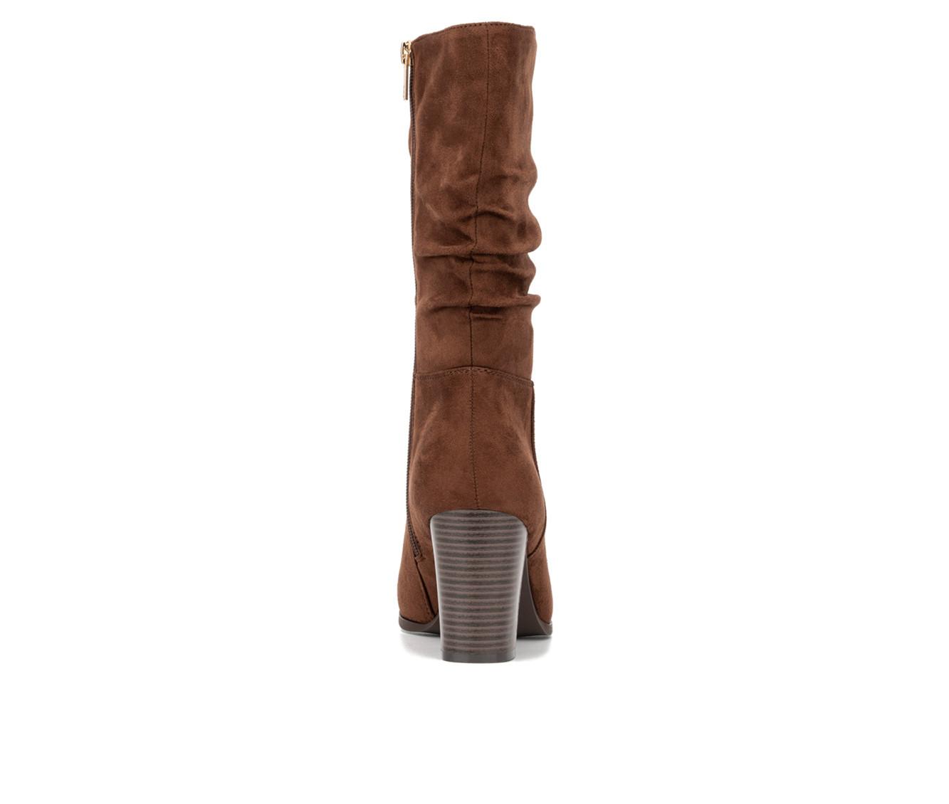 Women's New York and Company Amena Mid Calf Heeled Boots