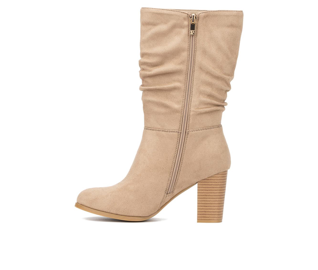 Women's New York and Company Amena Mid Calf Heeled Boots