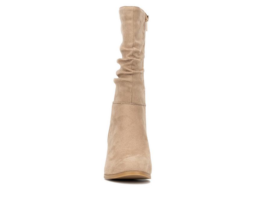 Women's New York and Company Amena Mid Calf Heeled Boots