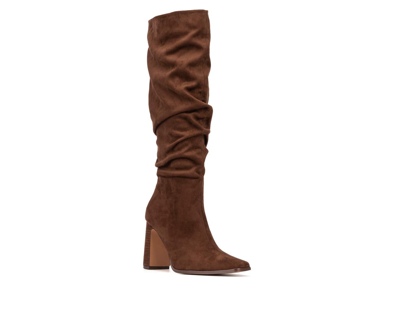 Women's New York and Company Damaris Knee High Heeled Boots